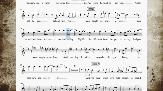 When I Met You - Bb(Tenor/Soprano) Sax смотреть онлайн