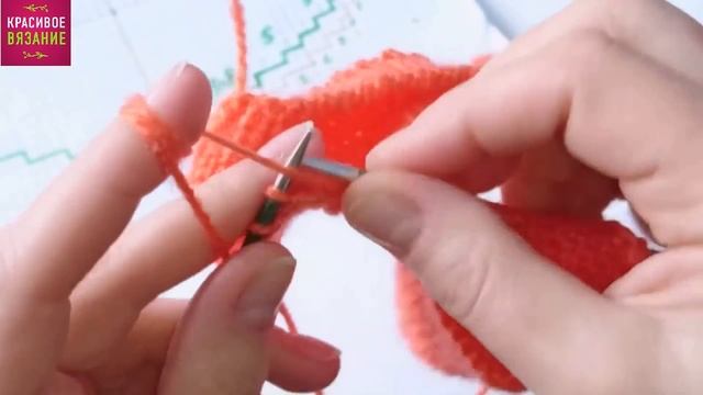 Как красиво закрыть петли круглой горловины Пример горловины для кардигана смотреть онлайн