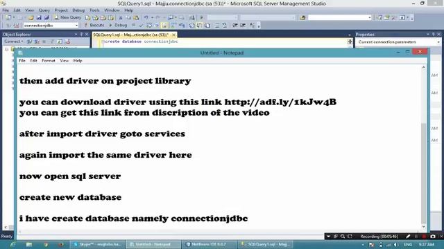 How To Connect Netbean With SQL Server Management Studio смотреть онлайн