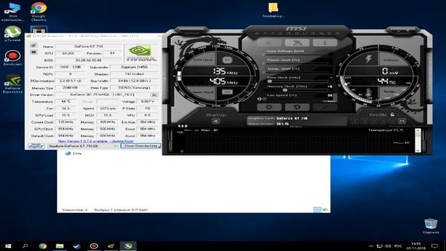 разгон видеокарты nvidia gt 710 // overlocking nvidia gt 710 смотреть онлайн