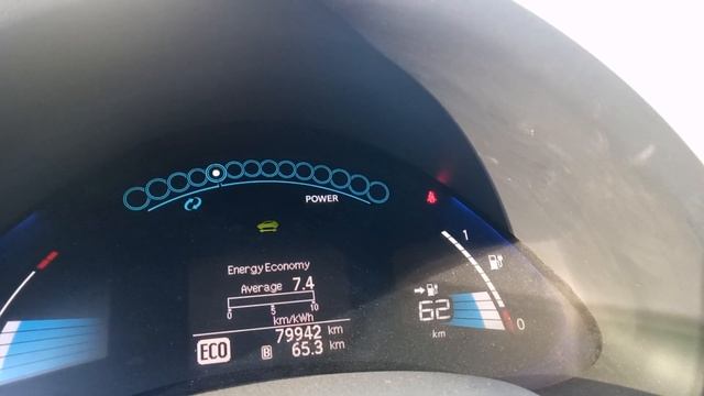 Сколько может проехать Nissan Leaf на одном заряде.Первая поездка за город. смотреть онлайн