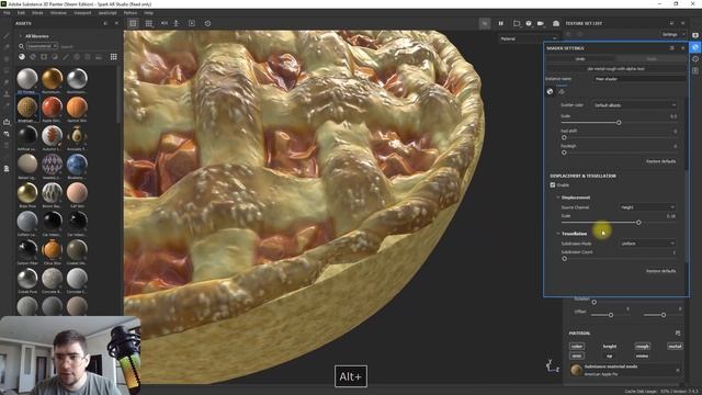 Моделирование с помощью Displacement в Substance painter смотреть онлайн