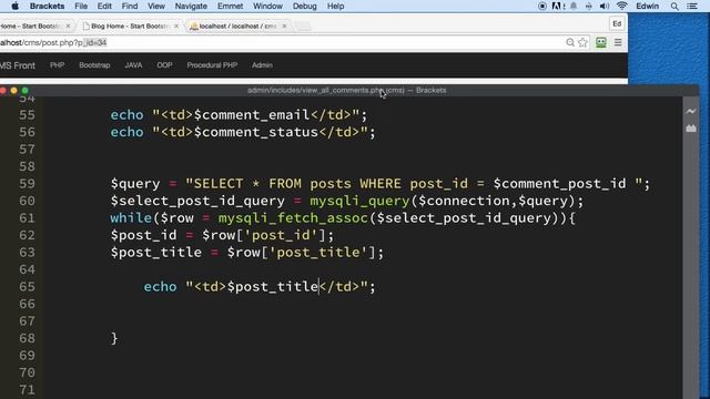 128 Relating Comments to posts PHP Full Course 2021 смотреть онлайн