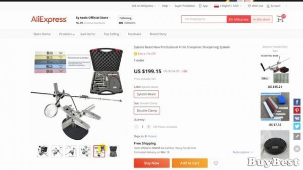 Sytools Beast - ХИТ 2023! ЛУЧШИЙ Станок для ЗАТОЧКИ НОЖЕЙ с Алиэкспресс? | ТОП китайская точилка?