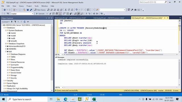 How To Get An Alert When Recovery Model Got Changed In MS SQL SERVER смотреть онлайн