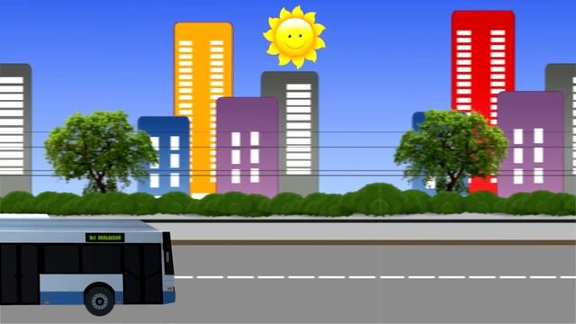 Машинки Трамвай Троллейбус Автобус Развивающий мультик смотреть онлайн