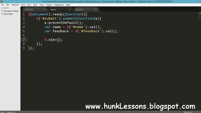 jQuery part 18 - Ajax $.ajax() function смотреть онлайн