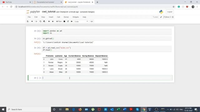 Basic Data Science | Setup working directory and read CSV files using pandas смотреть онлайн