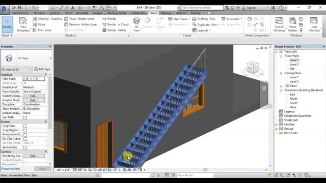 HOW TO CREATE STAIRCASE IN REVIT ARCHITECTURE_STRAIGHT STAIRCASE_TamilBIM.Info_Tamil #7