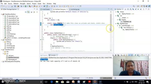 Lecture 5-2, Implementation of Inner Classes in C++, Java and Python Programming смотреть онлайн