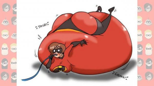 The Incredibles Female Characters as Fat Parody