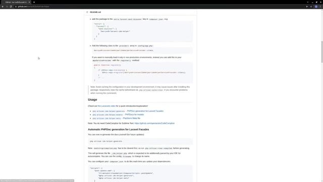 6.Larave IDE helper generator смотреть онлайн