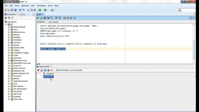 Oracle SQL Video Tutorial 18 - Working with DATE functions смотреть онлайн