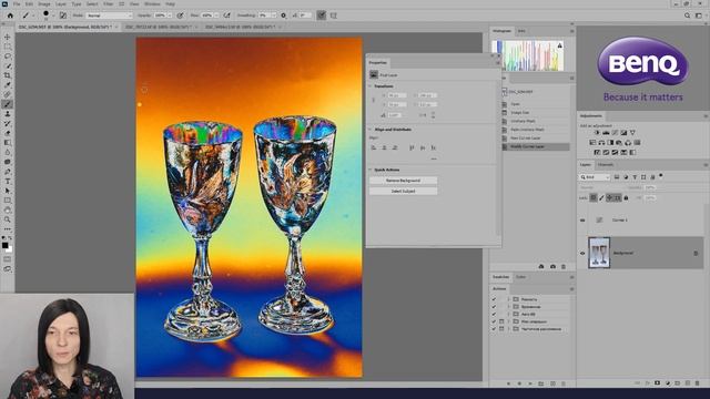 Вспомогательные слои  в Photoshop + обзор монитора для фотографов BenQ SW321C