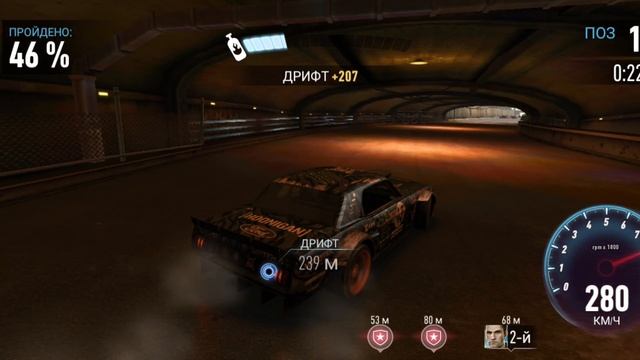 Бешеная полицейская погоня на Ford Mustang Hoonigan