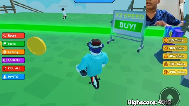 Unicycle down a hill Roblox смотреть онлайн