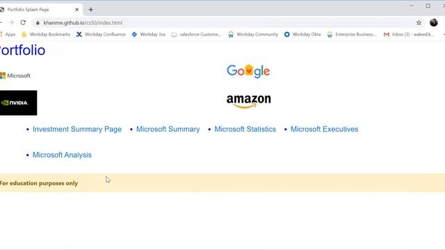 Harvard CS50 Web and Python Programming Course; Project 0 смотреть онлайн