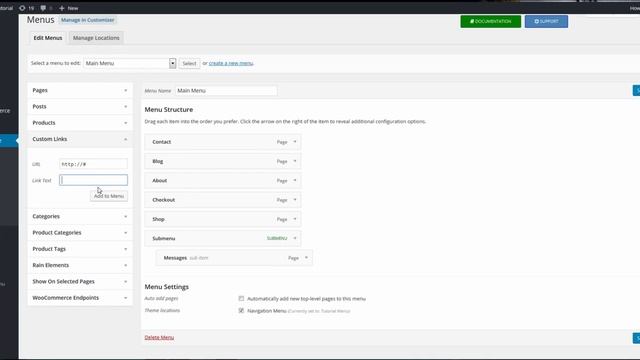 Rain Tutorial - Setting Up The Menu смотреть онлайн