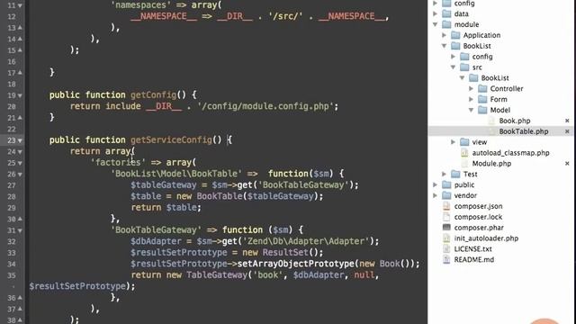 Zend Framework 2 -- 04 06 Demo Configuring the TableGateway смотреть онлайн