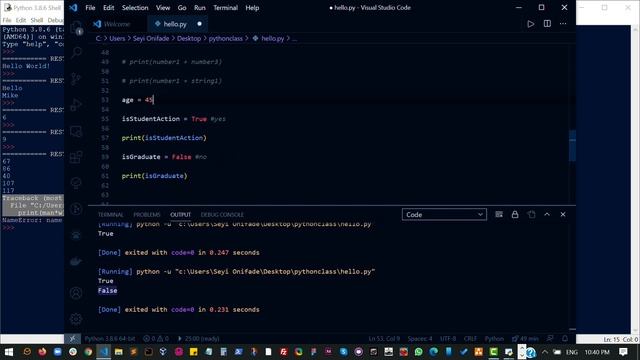 Python - 09 DataTypes Boolean смотреть онлайн