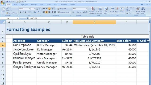 How to make basic changes to date formatting in Excel 2007 (Excel 07-009) смотреть онлайн