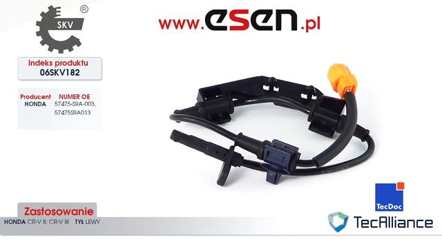 Czujnik ABS tył lewy Honda CRV II, Honda CRV III OE 57475S9A003, 57475S9A013 смотреть онлайн