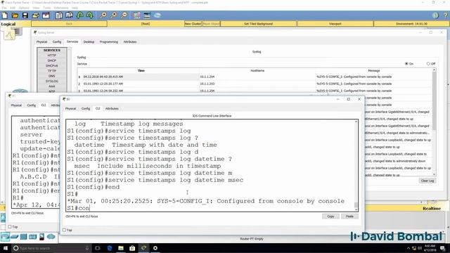 Cisco CCNA Packet Tracer Ultimate labs: NTP & syslog: Answers Part 2 смотреть онлайн