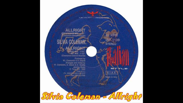 Silvia Coleman - Allright (Extended Mix)