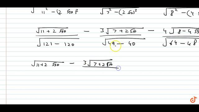Simplify:
`1/sqrt[11-2sqrt30]`-`3/sqrt[7-2sqrt10]`-`4/sqrt[8+4sqrt3]` смотреть онлайн