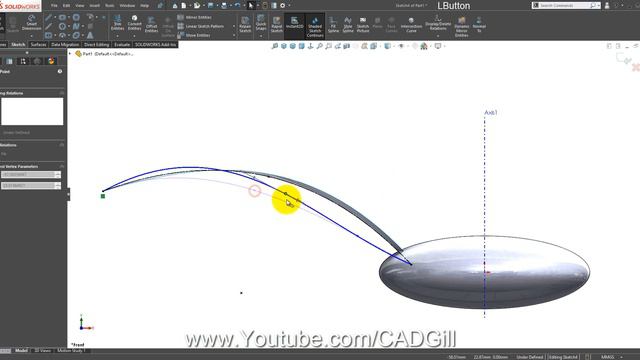 Learning SolidWorks Surface Modeling Part 7 - Flower смотреть онлайн