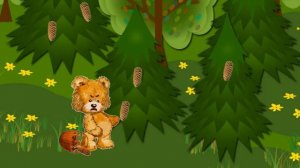 Мишка косолапый по лесу идет-стихи Агнии Барто! Анимационный видео ролик для малышей!