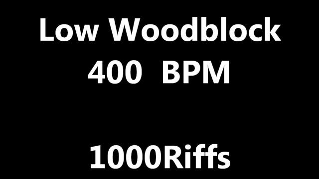 Low Woodblock Metronome : 400 BPM - Beats Per Minute смотреть онлайн