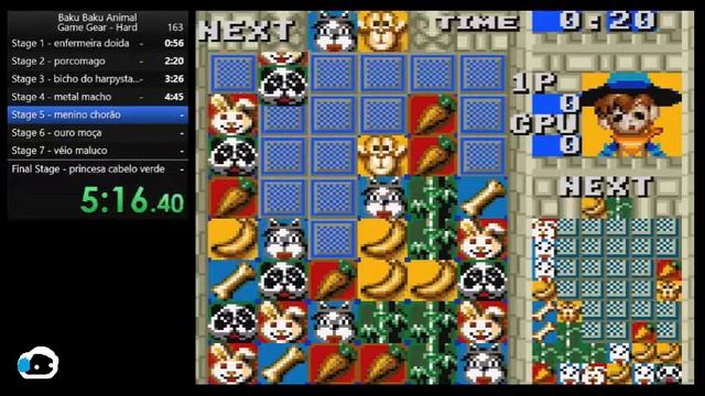 Baku Baku Animal (Game Gear/Hard mode) Speedrun: 9:49.16 смотреть онлайн