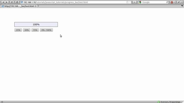 JavaScript Tutorial: Simple Progress Bar [part 00] смотреть онлайн