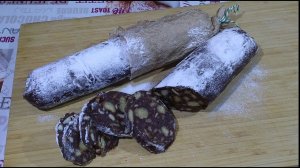 Шоколадная колбаса. Очень просто и очень вкусно!