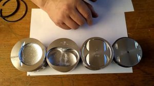 Коленчатые валы 84, 86, 88. Смещение поршней, Кольца поршневые.