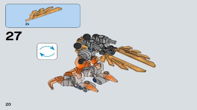 LEGO Bionicle 2016 IKIR CREATURE OF FIRE 71303 - Лего Бионикл Икир: Тотемное животное Огня смотреть онлайн