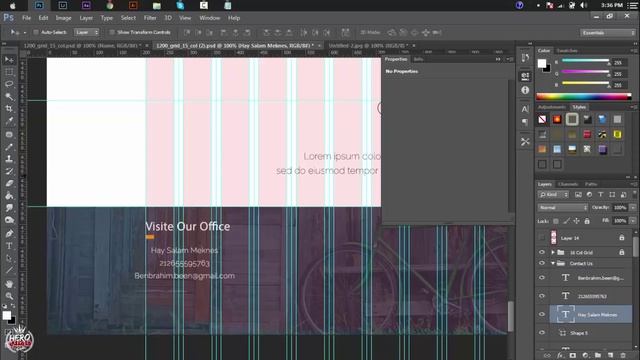 #10- Build Flat Responsive Website َUsing Bootstrap - Section Contact Us (Photoshop) смотреть онлайн
