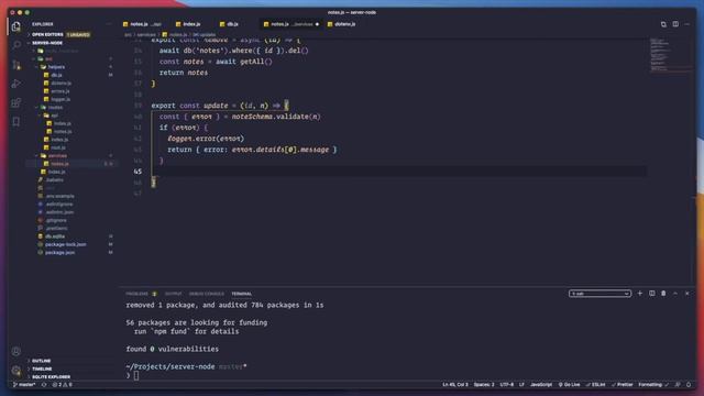 Connect our API server to a Database (Sqlite3) смотреть онлайн