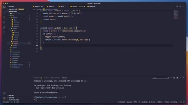 Connect our API server to a Database (Sqlite3)