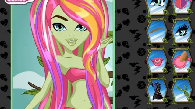 Monster High Venus McFlytrap Hairstyle Game Video смотреть онлайн