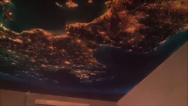 Натяжной потолок с фотопечатью и внутренней подсветкой смотреть онлайн