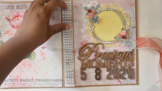 Precious memories- Scrapbpook album Ft- CrafTreat Scrapbook template| Craftreat Youtube hop | DIY смотреть онлайн