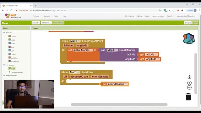 MIT App Inventor 2 : Maps