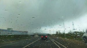 Поездка с дачи в Москву под дождём (11.05.2023)