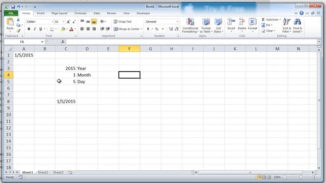Generate First 1st Date of current month using Today function in Excel смотреть онлайн