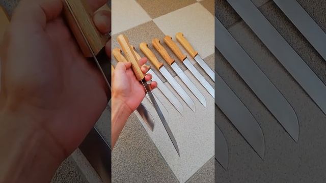 №48 KD handmade knives ръчно изработени кухненски ножове от село Костенец смотреть онлайн