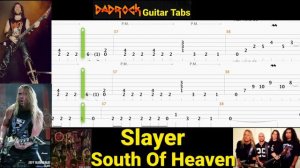 South Of Heaven - Slayer - Guitar + Bass TABS Lesson