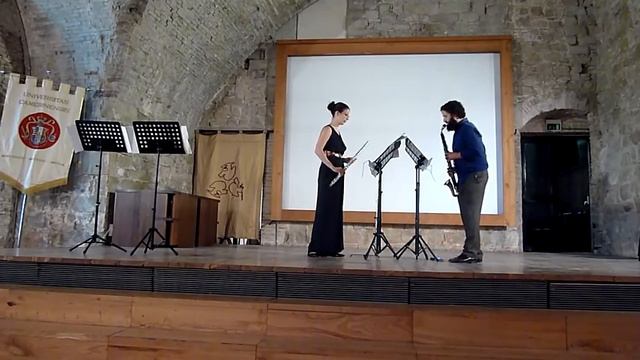 Thanos Chrysakis- "Entwined Equinox" for alto flute and alto clarinet; Shadanga Duo смотреть онлайн