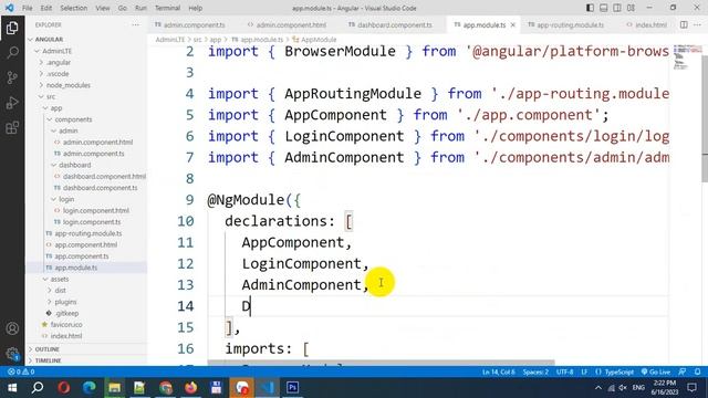 AdminLTE and Angular 16 Separate Login Page and Layout Page смотреть онлайн